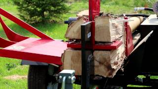 42 Ton Log Splitter with 4 way wedge and hydraulic lift [upl. by Idnam]