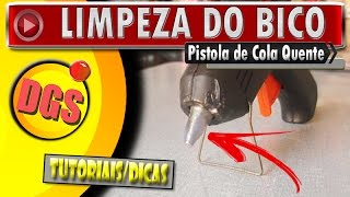 🔸Limpar bico da pistola de cola quente e retirar tubo de cola quente [upl. by Krum]