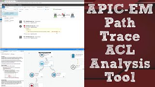 CCNA RampS version 3 Topics APICEM Path Trace ACL Analysis Tool [upl. by Letnahc]