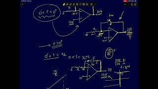 OC Lecture 17 A noninverting integrator circuit undergoing open loop to closed loop transition [upl. by Asenab]