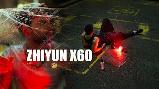 Creative NIGHT PORTRAITS Zhiyun Molus X60 RGB Light for low light photography [upl. by Esilrahc]