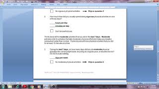 how to fill physical activity questionnaire and perceived stress scale [upl. by Fonzie]