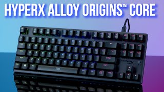 HyperX Alloy Origins Core keyboard and Aqua switches sound test [upl. by Ayatan]