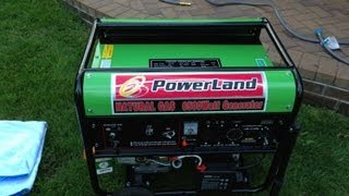 Powerland Portable Natural Gas Generator 6500 Watt [upl. by Ylrae]