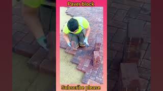 Paver block youtubeshorts construction civilengeeniring [upl. by Einahteb]