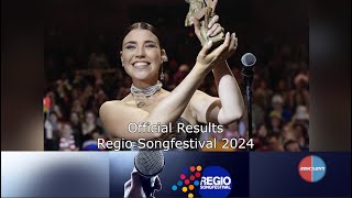 The Official Results  Regio Songfestival 2024 [upl. by Llehcim]