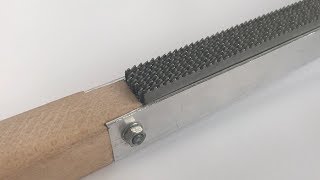 HOW TO MAKE A RASP WITH BROKEN BAND SAW BLADE [upl. by Dian92]