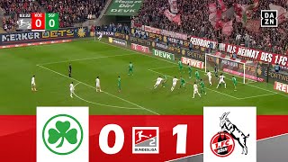 Greuther Fürth gegen 1 FC Köln 01  2 Bundesliga 202425  Spielen Höhepunkte [upl. by Randy]