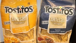 Tostitos Artisan Three Cheese Queso amp Southwestern Spices Review [upl. by Lleihsad]