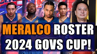 MERALCO BOLTS ROSTER LINEUP PBA GOVERNORS CUP 2024 [upl. by Mosier]