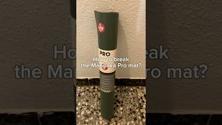 How to break the Manduka pro mat like a pro Following the guide giving by Manduka mandukapro [upl. by Yrro]