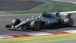 F1 Test 2017 Valtteri Bottas Mercedes W08 Day1 EdgarRaceVideos [upl. by Dosh]