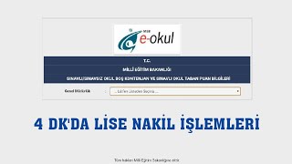 4 dkda Lise Nakil İşlemleri [upl. by Ervine551]