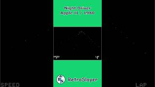 Night Driver Gameplay Apple II retrogaming appleii nightdriver [upl. by Ennoryt]