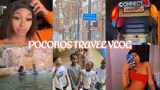 pocono travel vlog  camelback mountain resort  waterpark rock climbing arcade [upl. by Welsh]