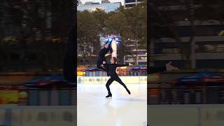 Filming Oona amp Gage Brown iceskating in Bryant Park is a holiday tradition [upl. by Anaitat]