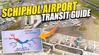 Schiphol Airport Amsterdam Terminal Tour Entry and Exit How to Transfer and Complete Transit Guide [upl. by Yerffej868]