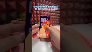 HOW TO ADD S WIDGET TO THE HOME SCREEN ON ONEPLUS 9 oneplus9 android tutorial fyp viralvideo [upl. by Bracci527]