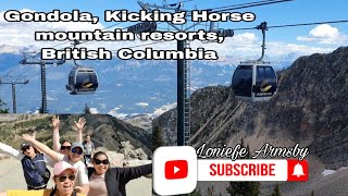 Gondola Kicking Horse Mountain resorts British Columbia [upl. by Suirradal]