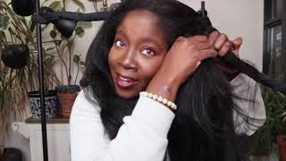 360 How to maintain straight natural 4c hair at night [upl. by Jecoa719]