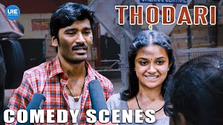 Thodari Comedy Scenes  Dhanush  Keerthy Suresh  Karunakaran  Thambi Ramaiah [upl. by Manard]