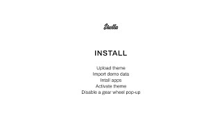 1 How to install activate and import demo theme settings  Shella Shopify theme [upl. by Airehtfele]