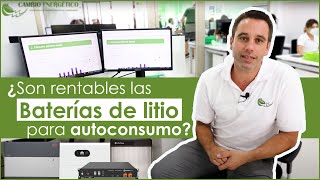 ¿Es rentable instalar BATERÍAS DE LITIO en una instalación de AUTOCONSUMO con placas solares [upl. by Eicak189]