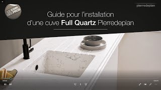 Tuto installation Evier Full Quartz Pierredeplan [upl. by Eeniffar]