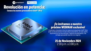 Webinar Novedades en procesadores Intel con Dell e Impresistem [upl. by Leifeste]