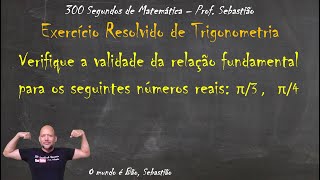 TRIGONOMETRIA  RAZÕES NA CIRCUNFERÊNCIA  Exercício 23  Relação Fundamental da Trigonometria [upl. by Silma612]