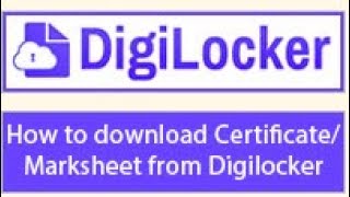 How to download Certificate Mark sheet from Digilocker of PSEB [upl. by Ennagem]