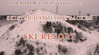 STOCKHOLM SKI RESORT SKISTAR HAMMARBYBACKEN 22 JANUARY 2022 in 4K [upl. by Hnib846]