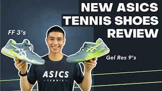 Brand New Asics tennis shoes Novak Djokovic Court FF 3’s amp Gel Resolution 9’s tennisshoes [upl. by Dranik]