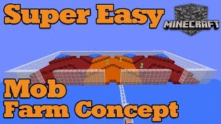 Super Simple Mob Farm Minecraft Bedrock Engine Win10 MCPE BTU [upl. by Elfreda]