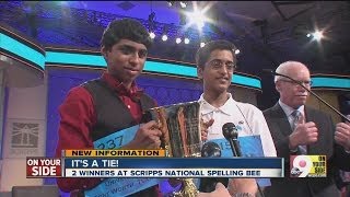 Scripps Spelling Bee Its a tie [upl. by Enyad]