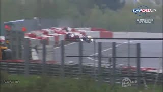 Peugeot 908 Eau Rouge  Raidillon Crash  1000 KM Of Spa 2010 [upl. by Dalt]