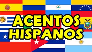 ¿CUÁNTOS ACENTOS HISPANOS PUEDES ADIVINAR ElBauldelConocimiento 🌎 [upl. by Yecnuahc]