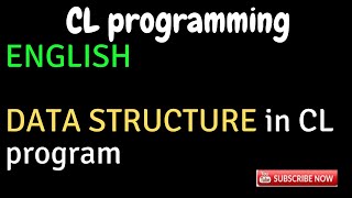 IBM i AS400 Tutorial iSeries System i Data Structure in CL programENGLISH [upl. by Saiff]