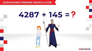 Dodawanie pisemne z Algebro🧙‍♂️  MATMAG ⭐ [upl. by Pisano55]