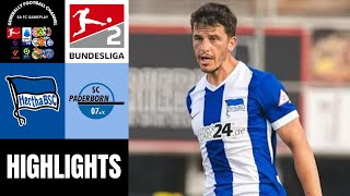 Hertha BSC vs SC Paderborn 2Bundesliga Highlights [upl. by Ainesell258]