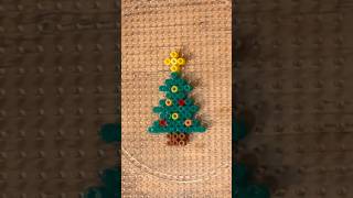 DIY Holiday Hama Bead Easy Craft Ideas  Christmas Tree [upl. by Ahtibbat46]