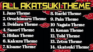 Naruto Shippuden OST  All Akatsuki Theme Song Extended [upl. by Barn]