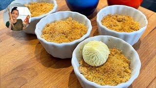 Apfel Crumble Rezept  Äpfel mit Streuseln überbacken [upl. by Chainey]