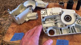 Stihl 026 ms260 main bearing installation [upl. by Enaz]