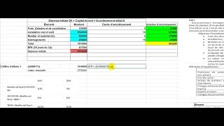 Vidéo 2  Critéres de choix des investissements Exercice corrigé  Partie 1 [upl. by Nalhsa]