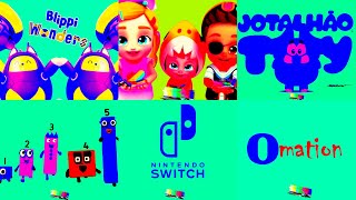 Super Logo Mega Compilation Nintendo Switch Logo Bebefinn Jotalhao Toy Omation Logo Effects [upl. by Thorvald111]