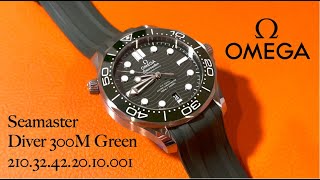 ReviewOmega Seamaster Green 21032422010001 watch seamaster [upl. by Araccat]