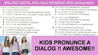 KIDS PRONUNCE A DIALOG AWESOME IN FRENCH [upl. by Boleyn]