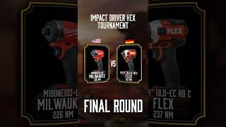 Which is THE BEST 18 Volt impact driver The final MILWAUKEE 🇺🇸 vs FLEX 🇩🇪 championship 2024 🏆 [upl. by Libyc]