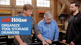 How to Organize Tool Storage Drawers  Ask This Old House [upl. by Rabbaj218]